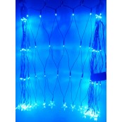 Instalatie Plasa Craciun LED de exterior/interior 200LED lumina albastra 4mx0,5m
