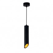 Pendul led aluminiu GU10 negru/auriu 6X30 cm